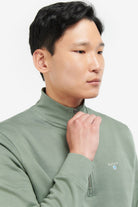 Barbour Rothley Half Zip Sweatshirt - Agave Green