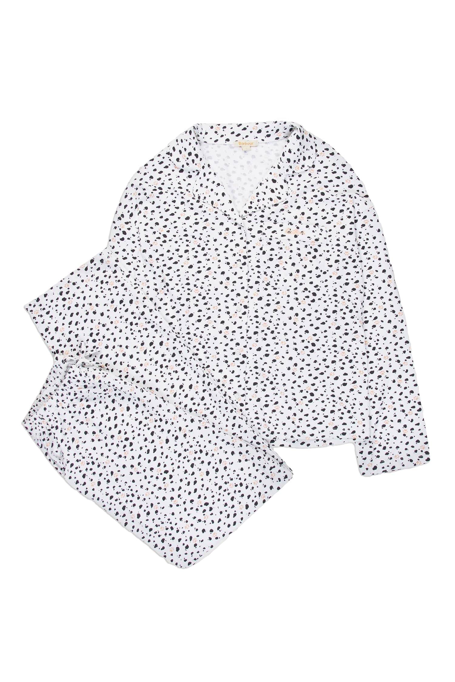 Barbour Spot Pyjama Set - White Dalmatian Spot