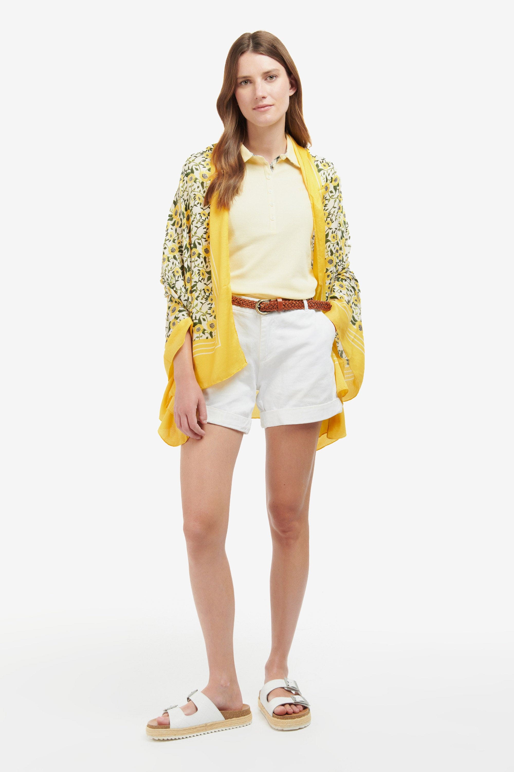 Barbour Sunflower Print Wrap - Sunflower LSC0405_YE51_OS