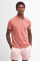 Barbour Tartan Pique Polo - Pink Clay