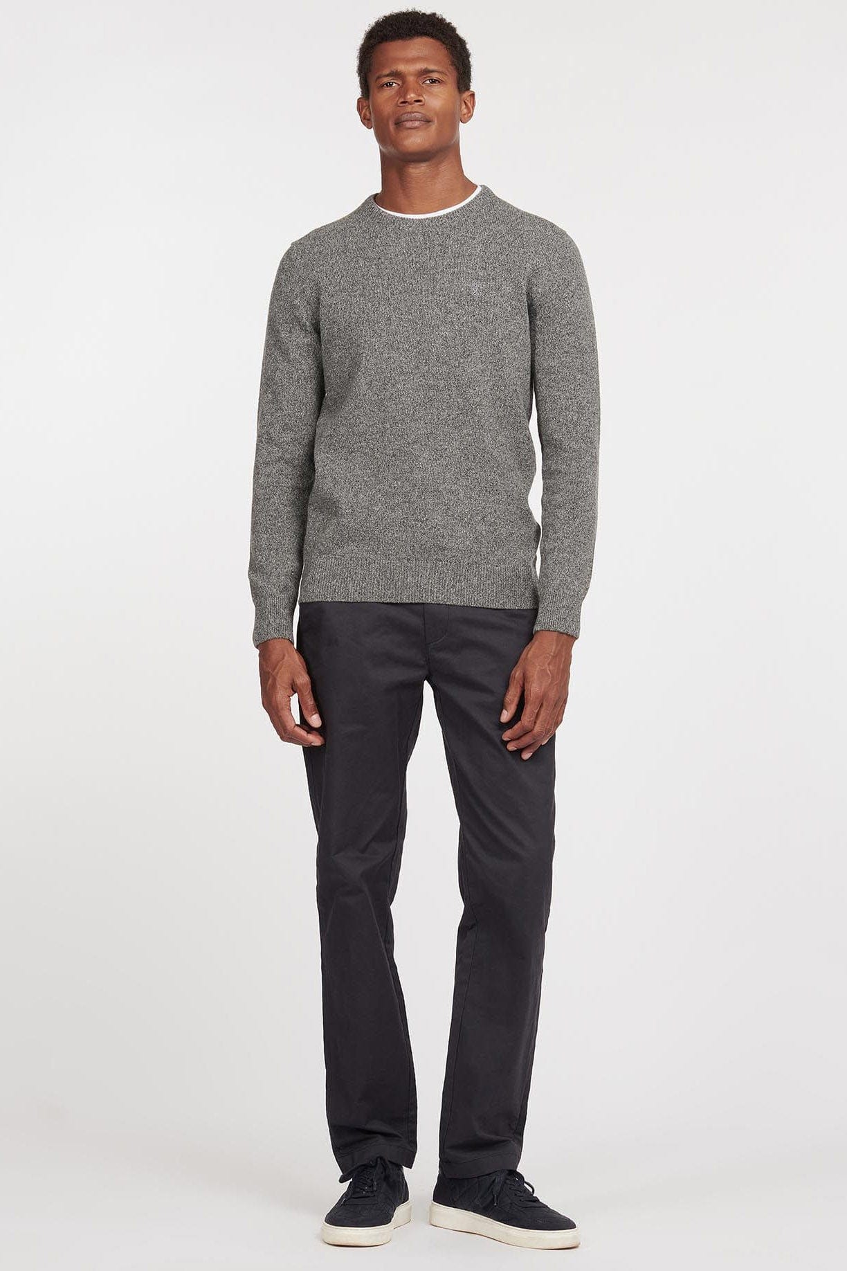 Barbour Tisbury Crew Neck Jumper - Grey