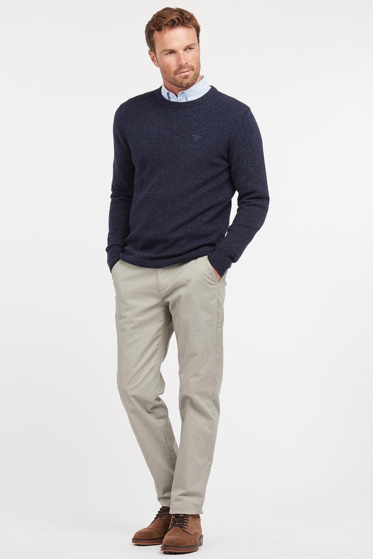 Barbour Tisbury Crew Neck Jumper - Navy