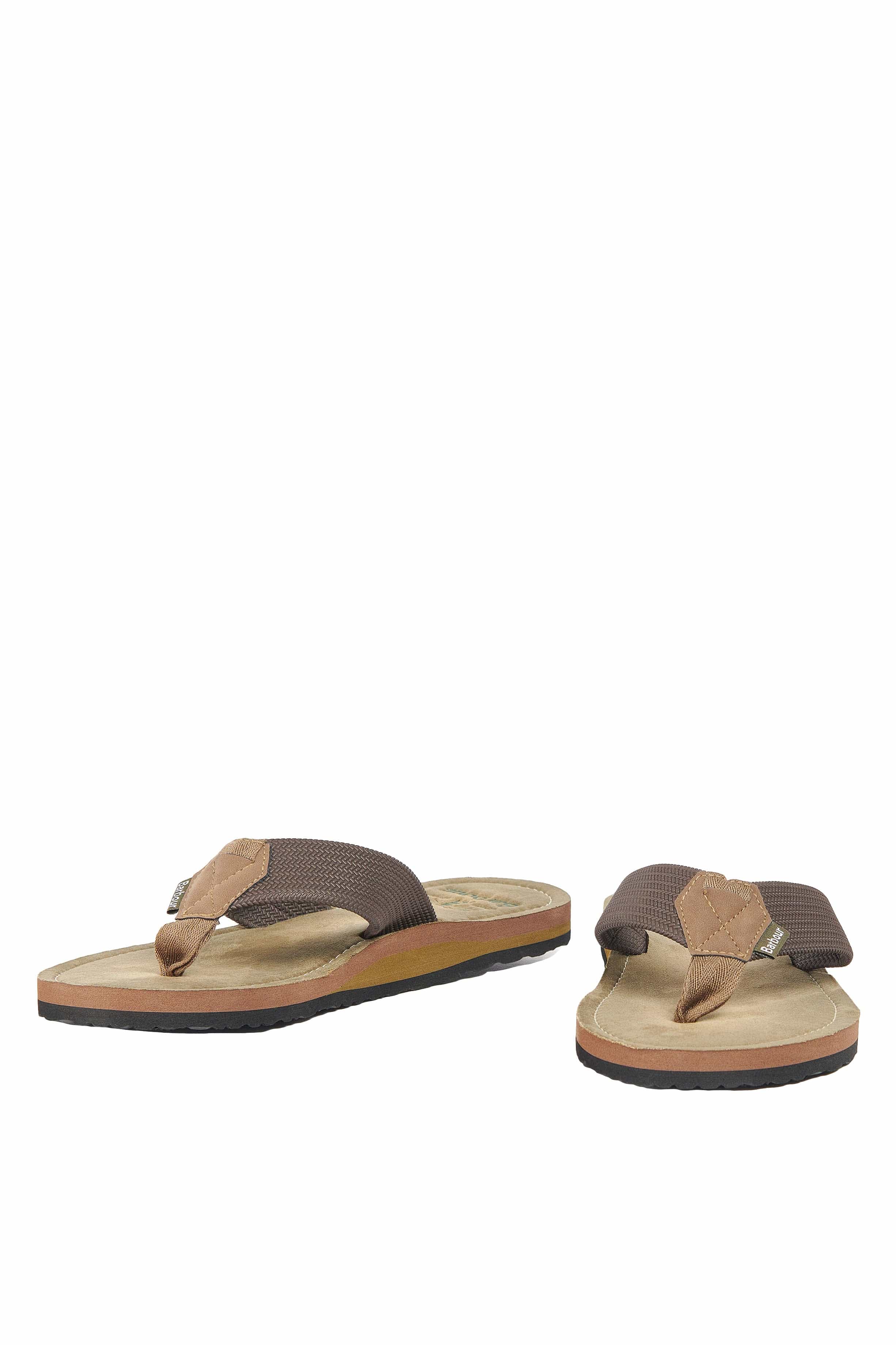 Barbour Toeman Sandals Dusty Olive Potters of Buxton