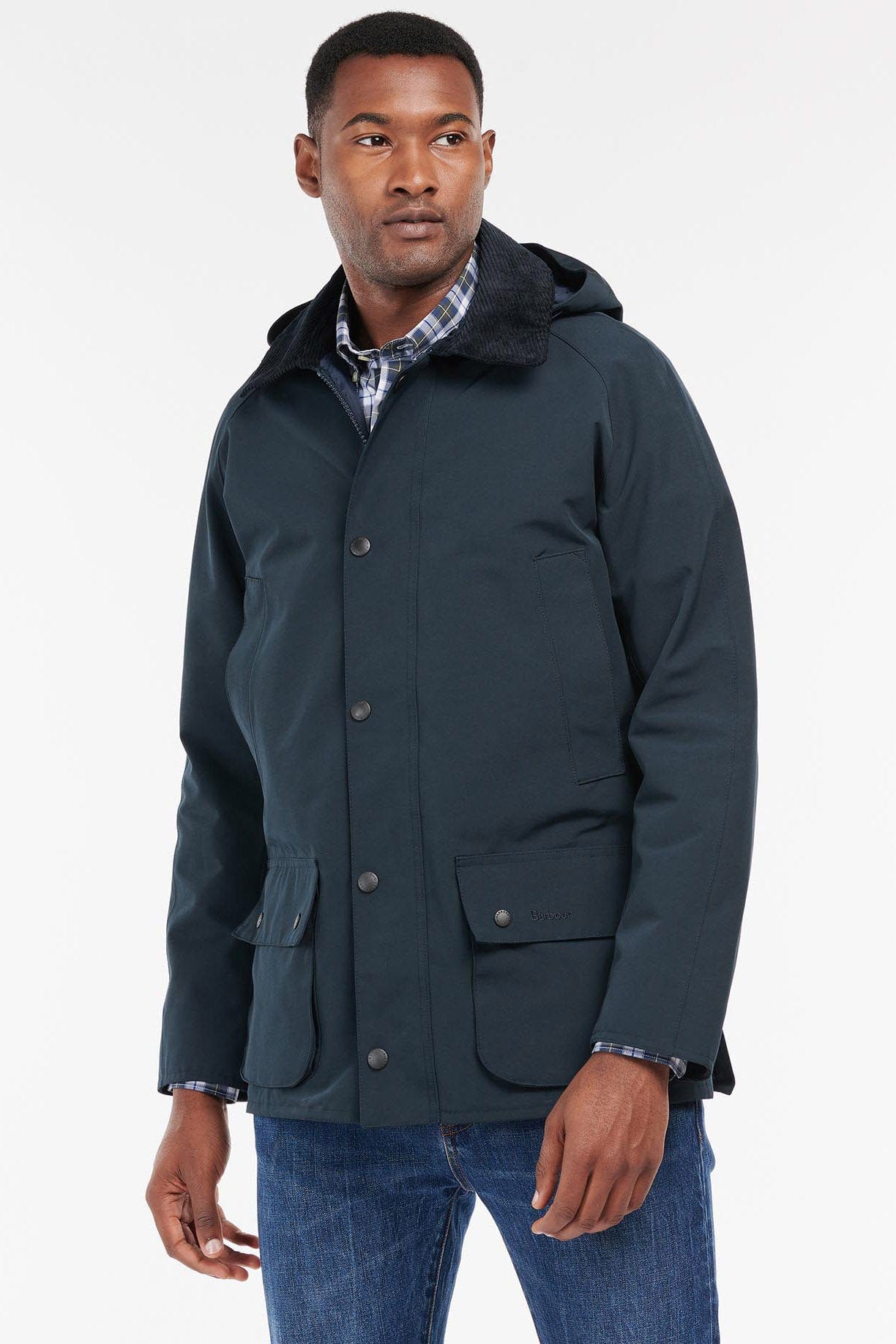 Barbour Waterproof Ashby Jacket - Navy/Dress