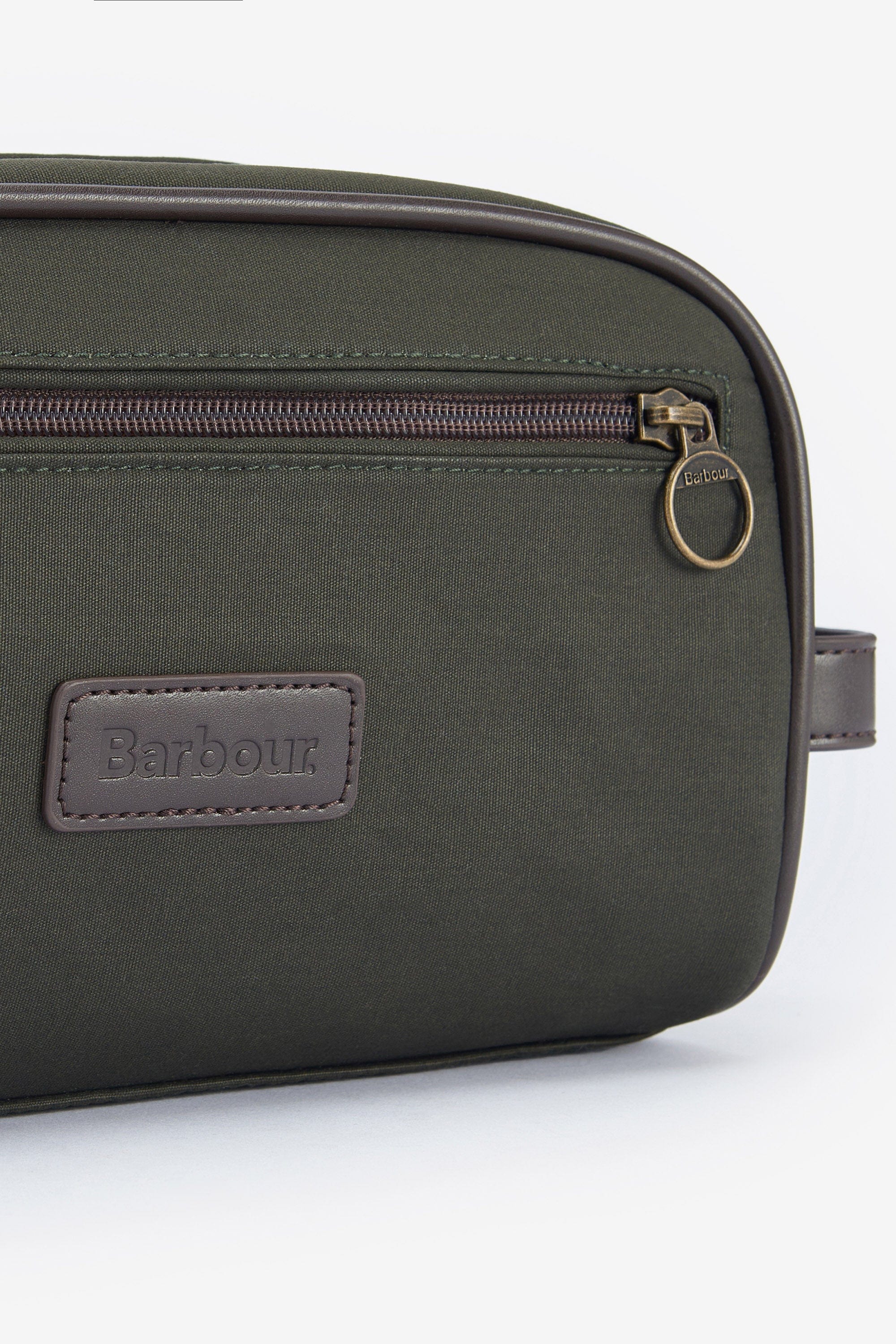 Barbour Wax Washbag - Olive/Brown MAC0404_OL71_OS