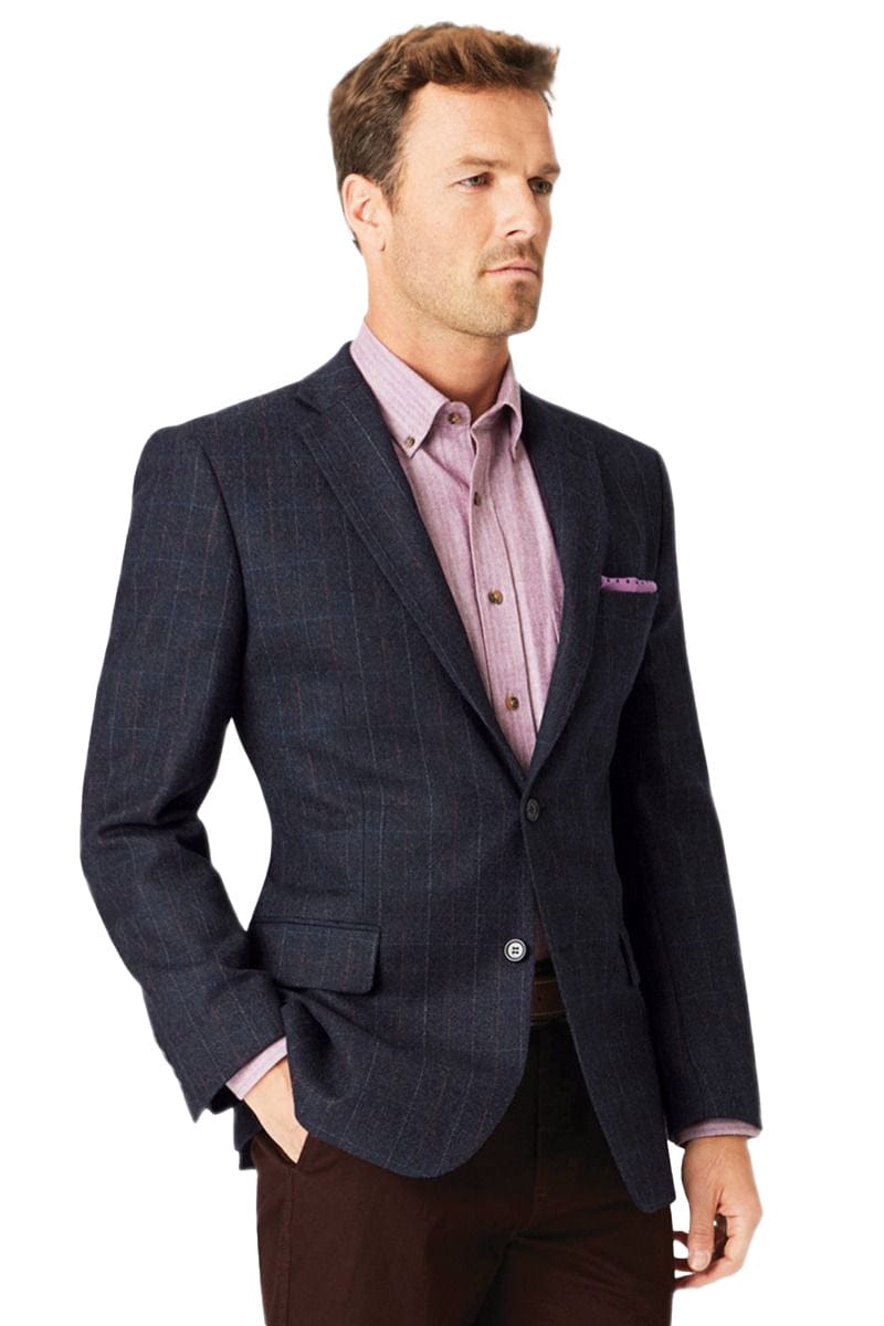 Brook Taverner Camberley Navy Check Jacket