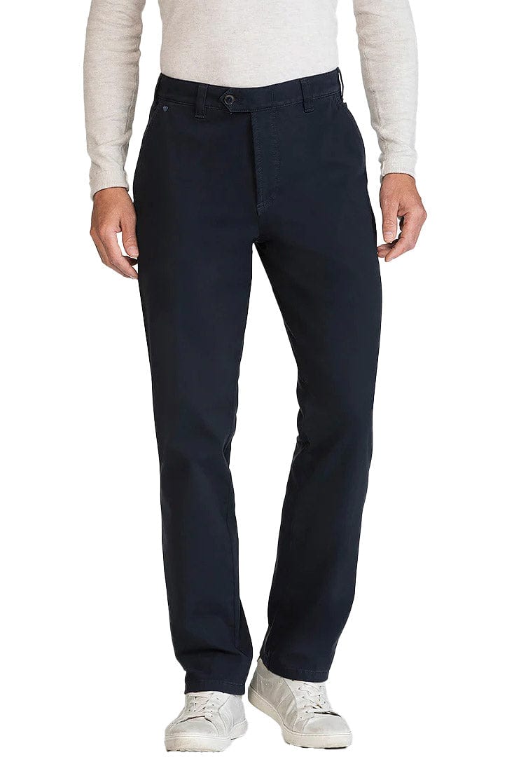 Bruhl Venice B Turn Cotton Stretch Chinos - Dark Blue