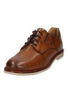 Bugatti Caleo ExKo Comfort Wide Leather Shoes - Cognac