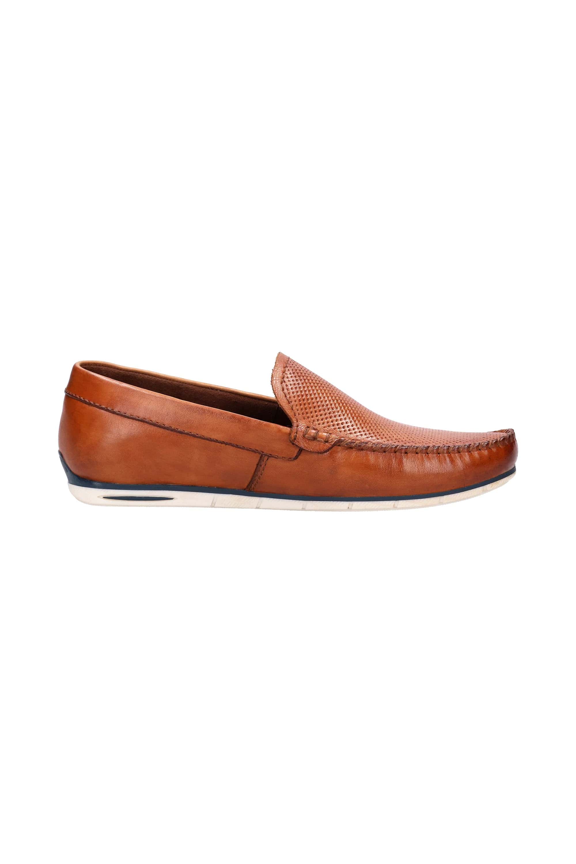 Bugatti Chesley Leather Moccasin - Cognac