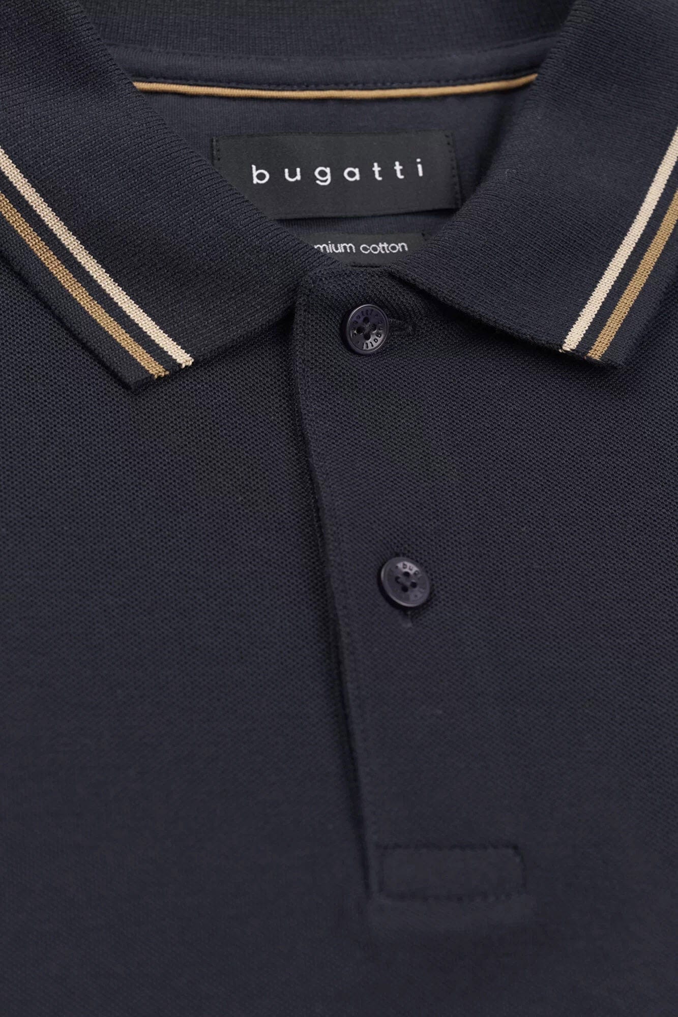 Bugatti Cotton Polo Shirt - Navy