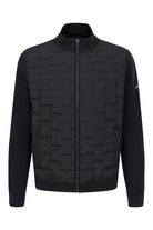 Bugatti Dynamic Quilted Front Knitted Back Jacket - Navy