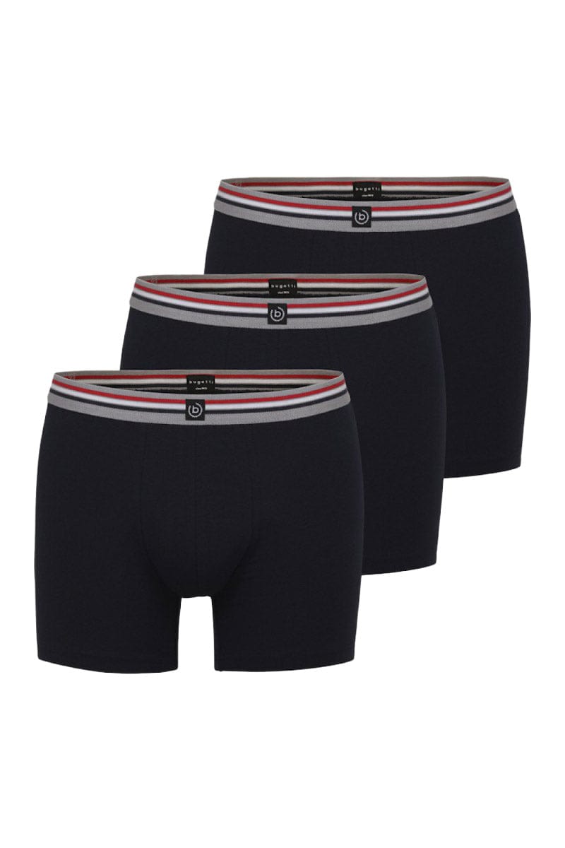 Bugatti Flexcity 3 Pack Long Trunks - Dark Blue