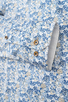 Bugatti Floral Long Sleeve Shirt - Navy