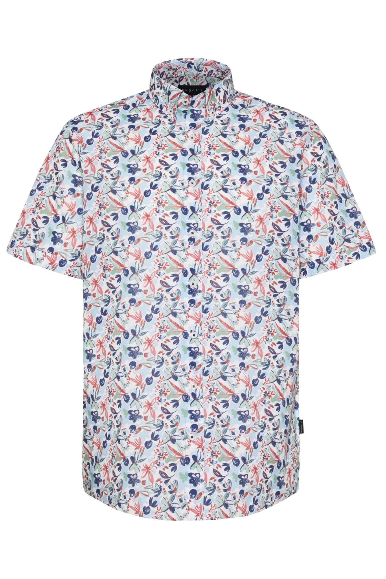 Bugatti Floral Print Short Sleeve Shirt - Multi