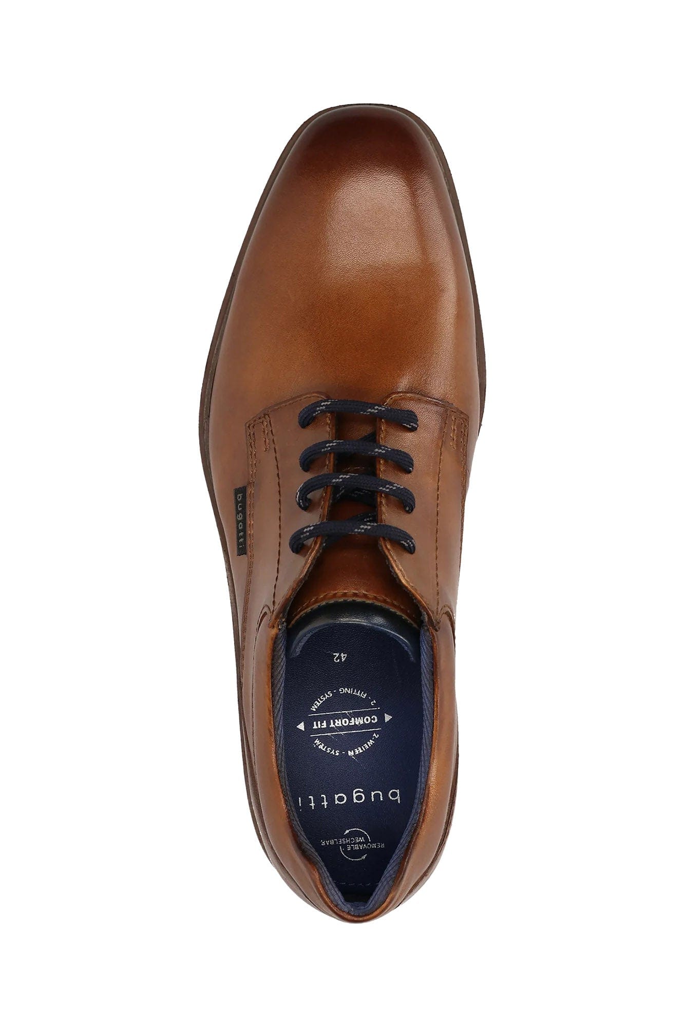 Bugatti Maik Exko Extra Comfort Leather Shoe - Cognac