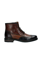 Bugatti Marcello I Leather Ankle Boots - Dark Brown/Cognac