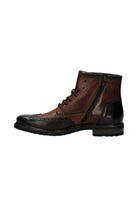 Bugatti Marcello I Leather Ankle Boots - Dark Brown/Cognac