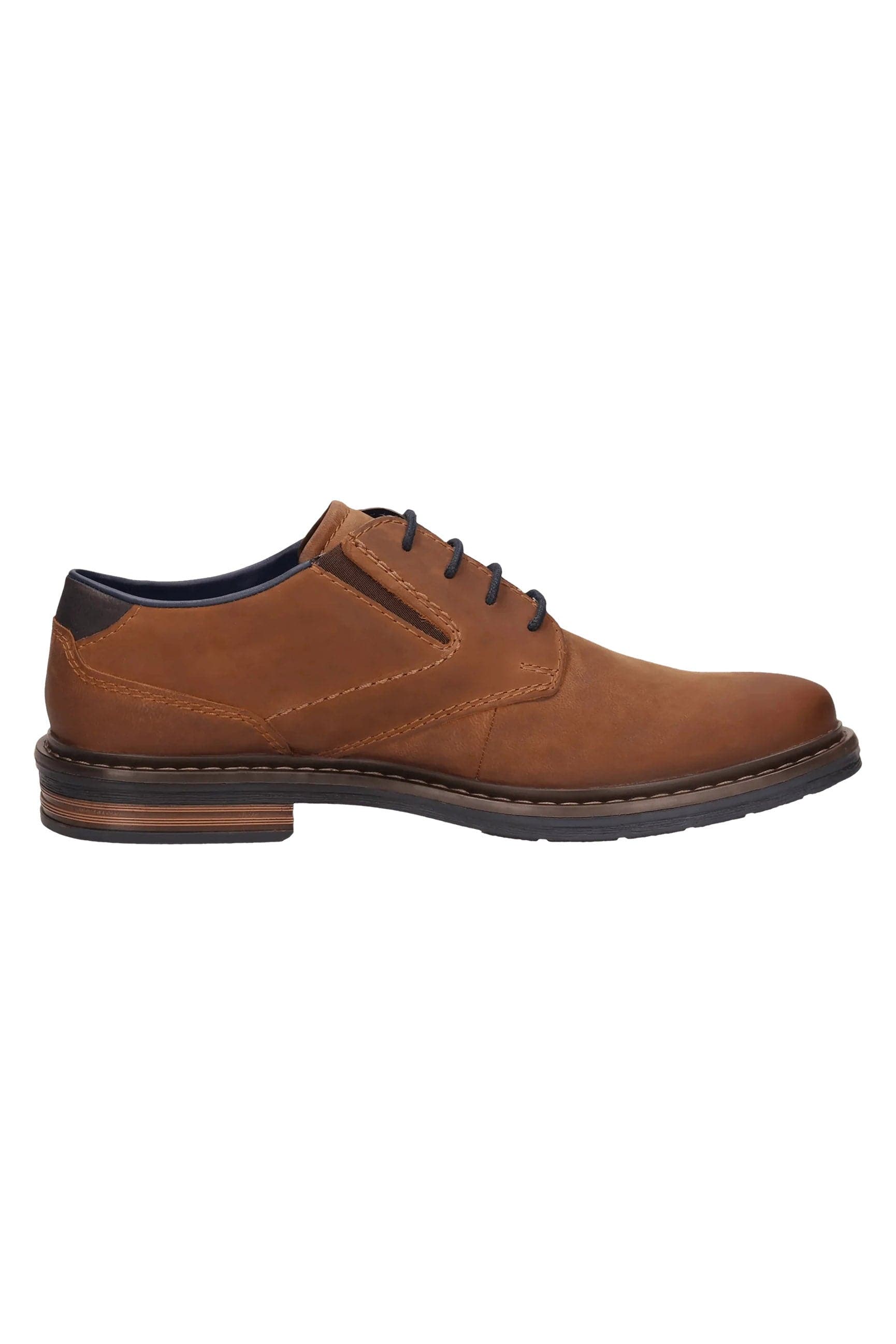 Bugatti Nubuck Leather Comfort Wide Derby Shoes - Cognac