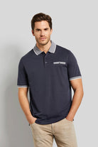 Bugatti Polo Shirt with Contrast Detail - Navy