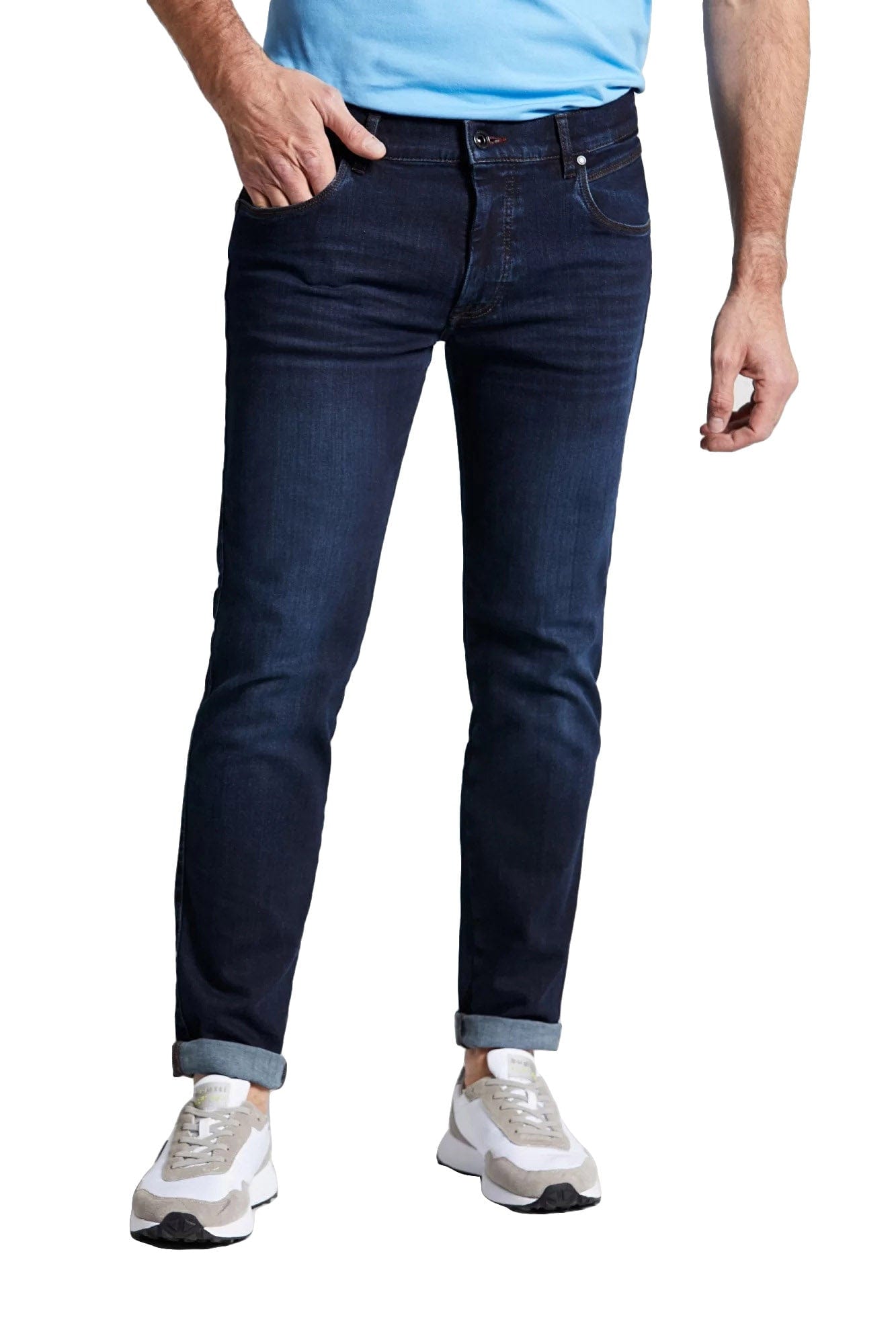 Bugatti Power Stretch Slim Jeans - Navy