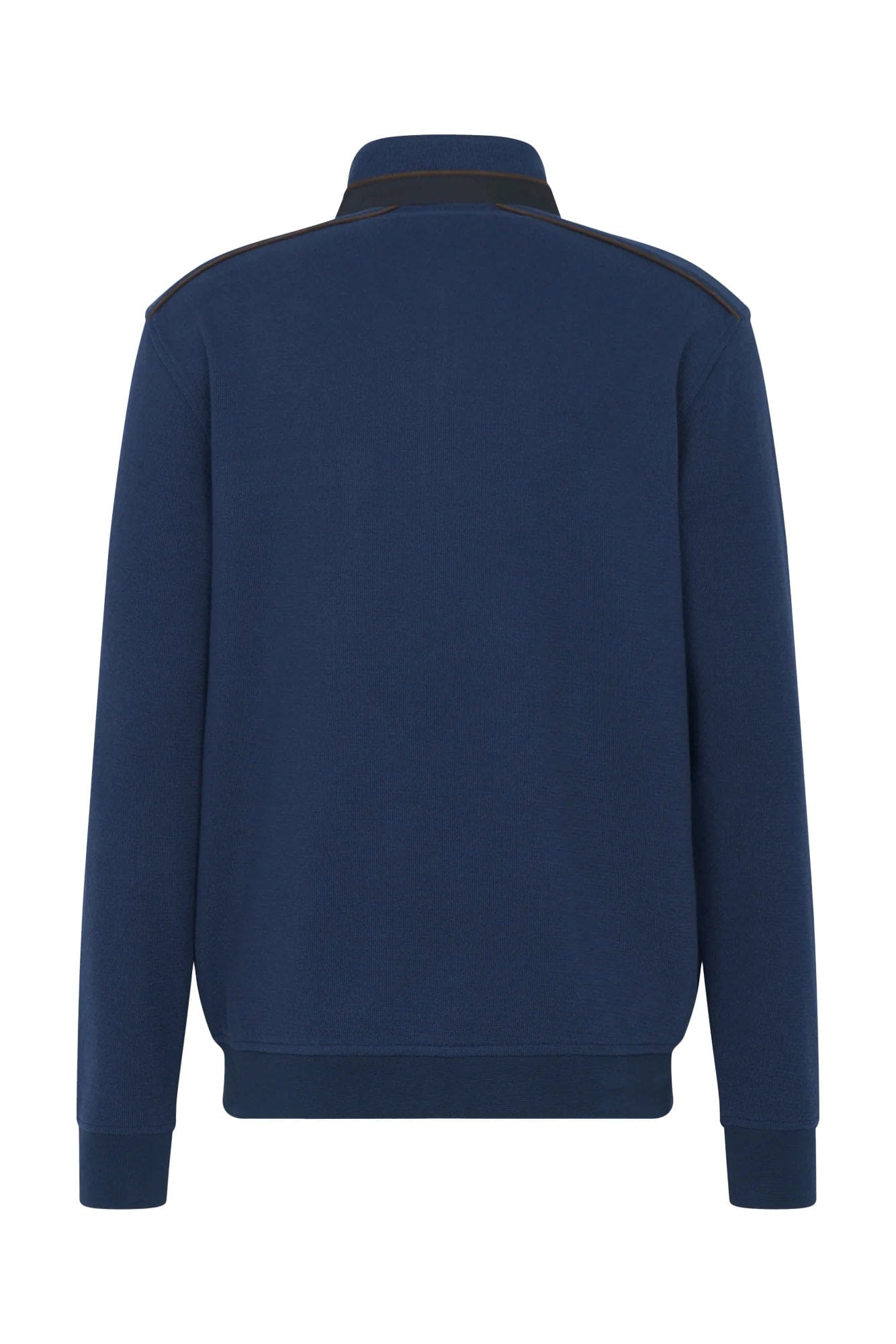 Bugatti Quarter Zip Super Soft Sweatshirt - Mid Blue