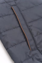 Bugatti Quilted Front Knitted Back Gilet - Navy