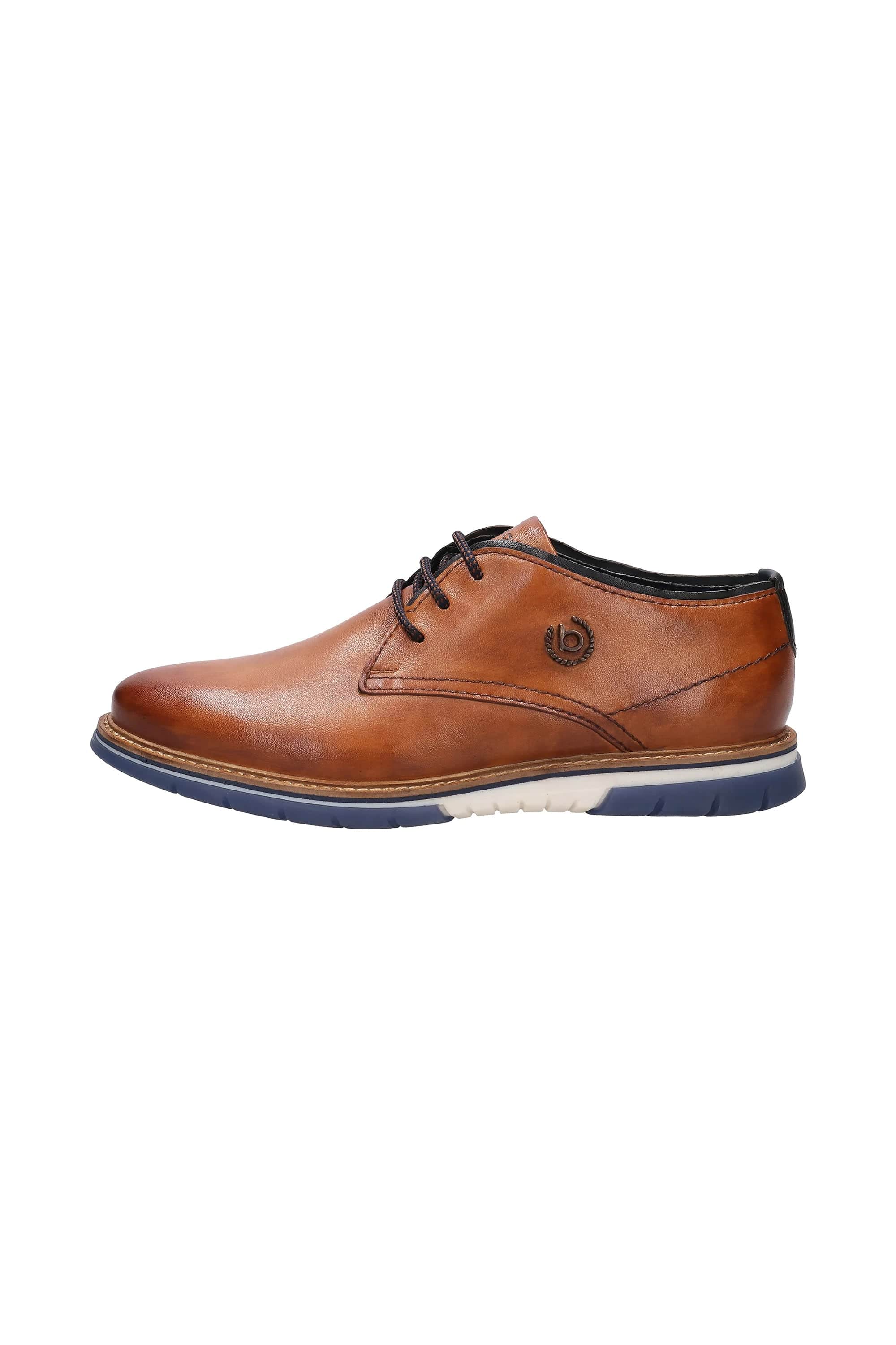 Bugatti Sammy Comfort Lace Up Shoes - Cognac