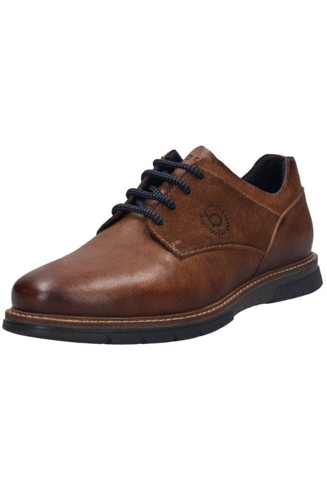 Bugatti Sammy Soft Fit Lace Up Shoes - Cognac