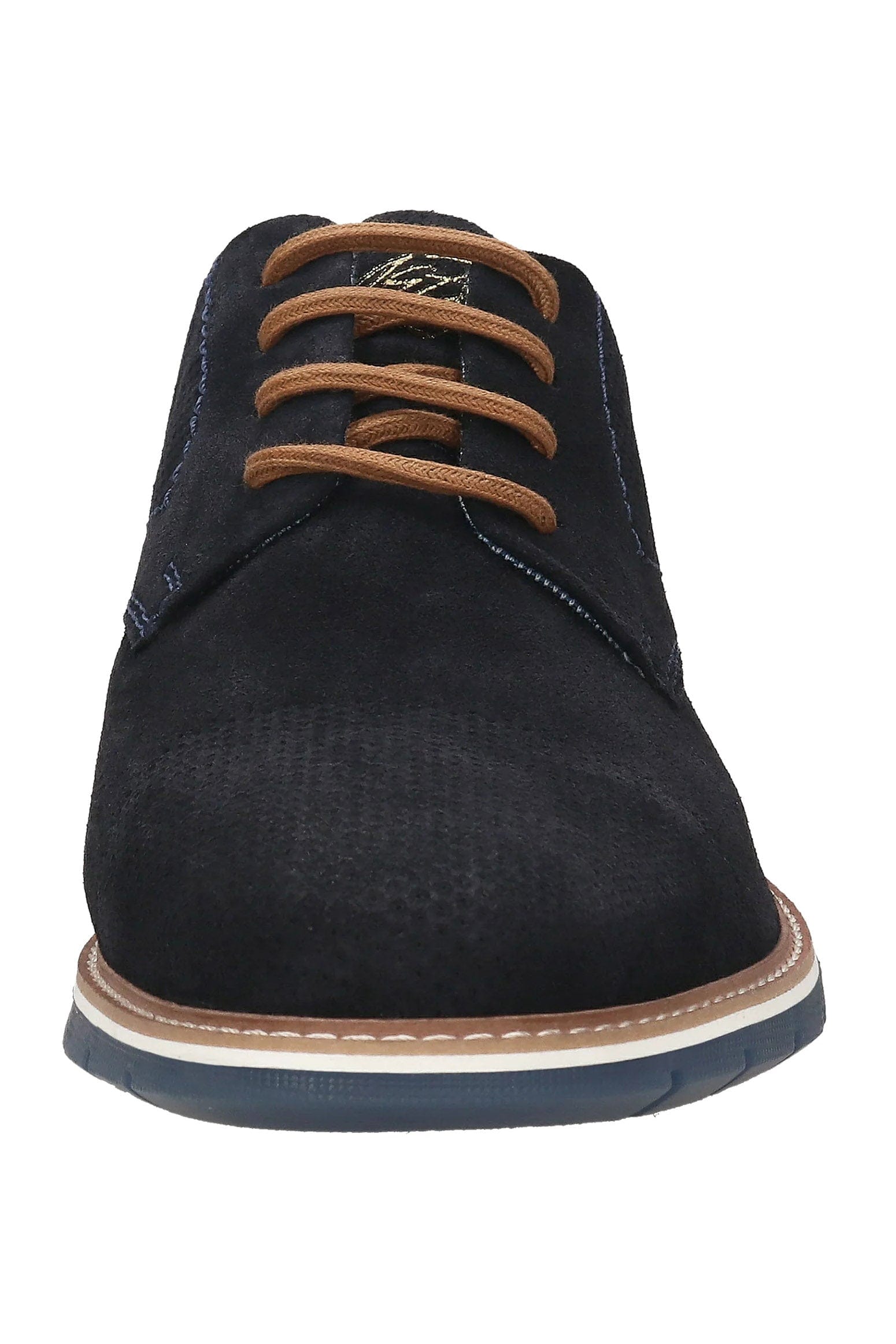 Bugatti Simone Comfort Suede Leather Shoes - Dark Blue