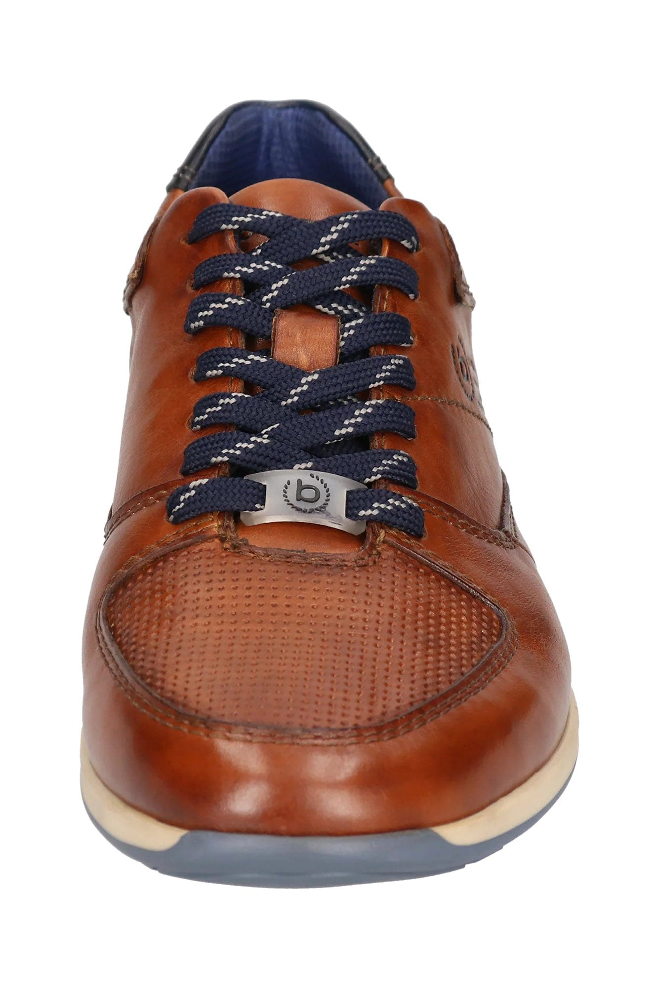 Bugatti Thorello Leather Trainers - Cognac