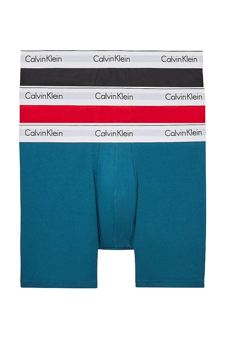 Calvin Klein Women's Modern Cotton Boxer Brief, Grey Heather,L - US