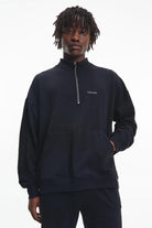 Calvin Klein Quarter Zip Sweatshirt - Black