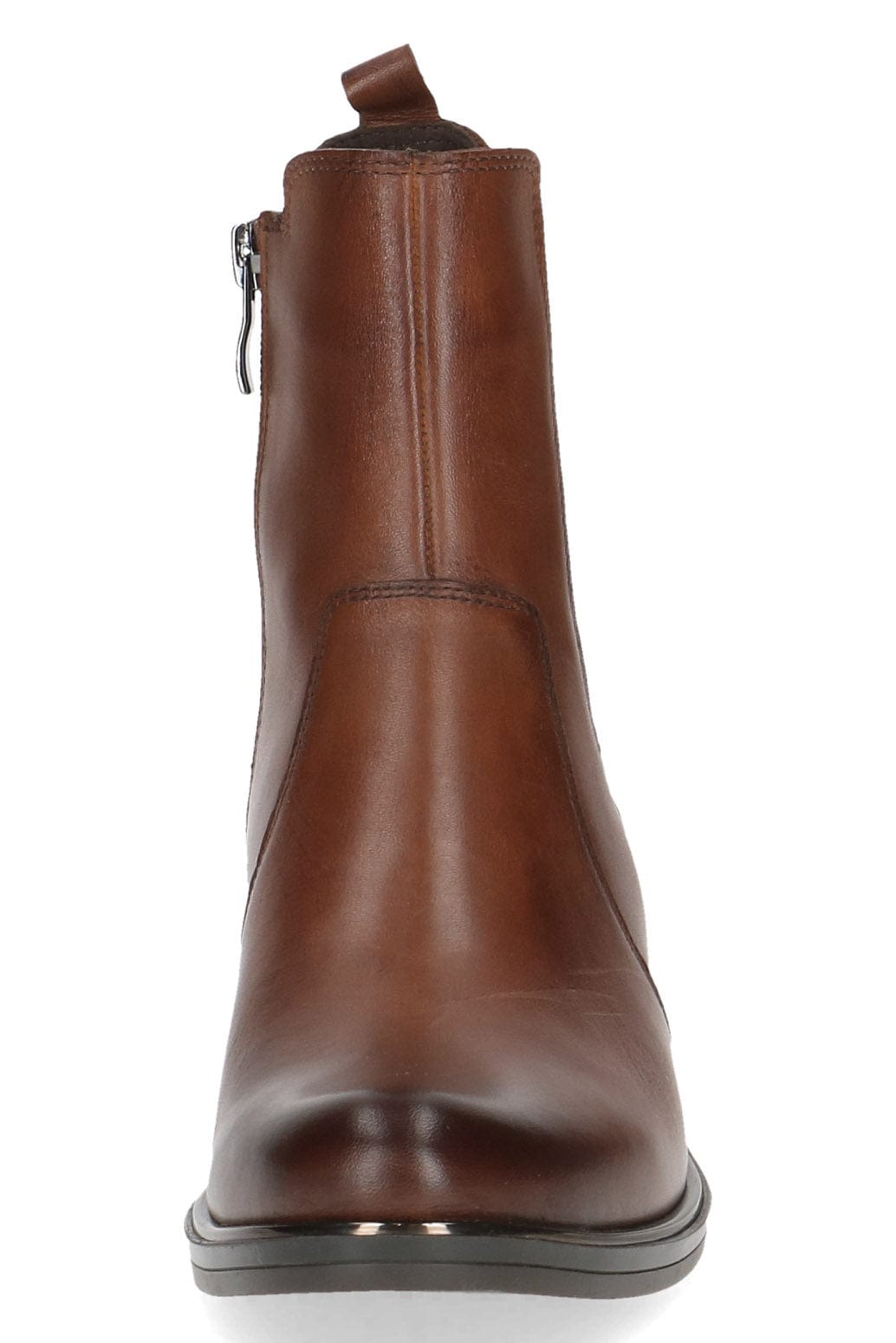 Caprice Chelsea Leather Ankle Boots - Cognac Nappa