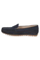 Caprice Leather Suede Moccasin Shoes - Ocean Suede