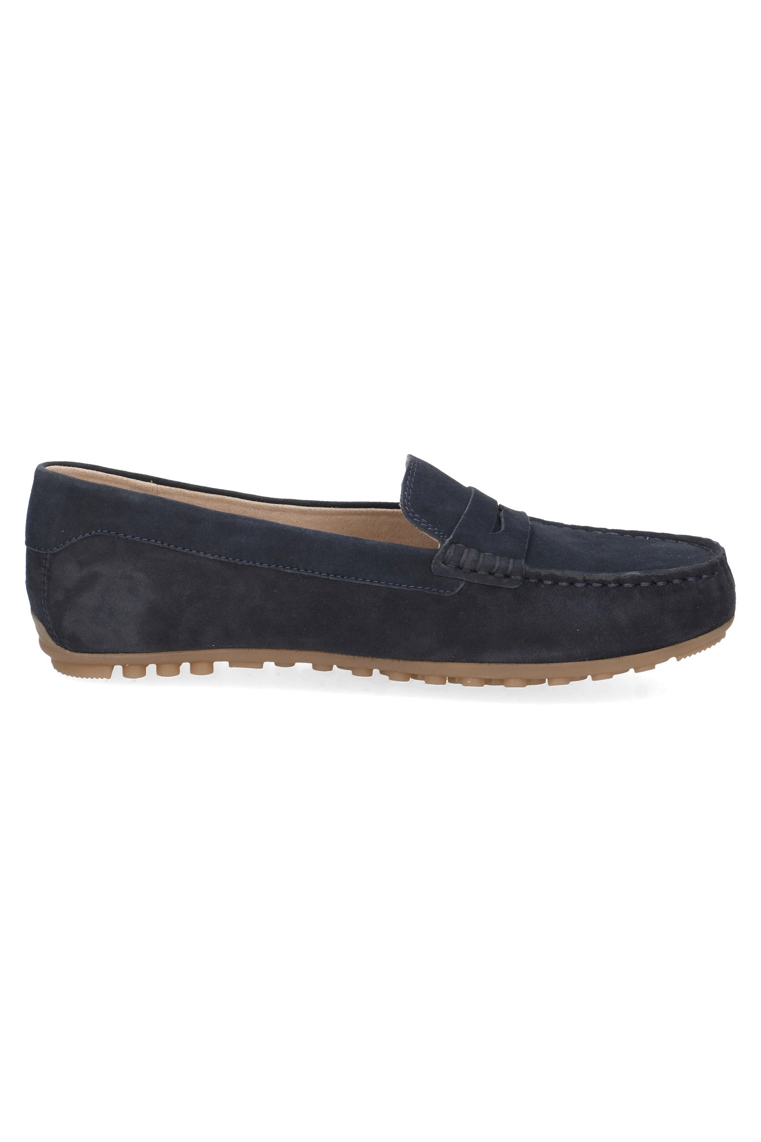 Caprice Leather Suede Moccasin Shoes - Ocean Suede