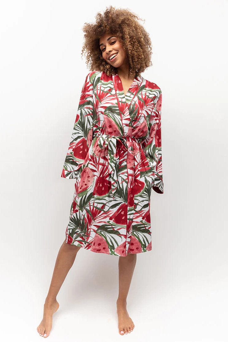 Cyberjammies Mel Watermelon Print Dressing Gown - Red