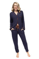 Cyberjammies Taylor Revere Jersey Pyjama Set - Navy