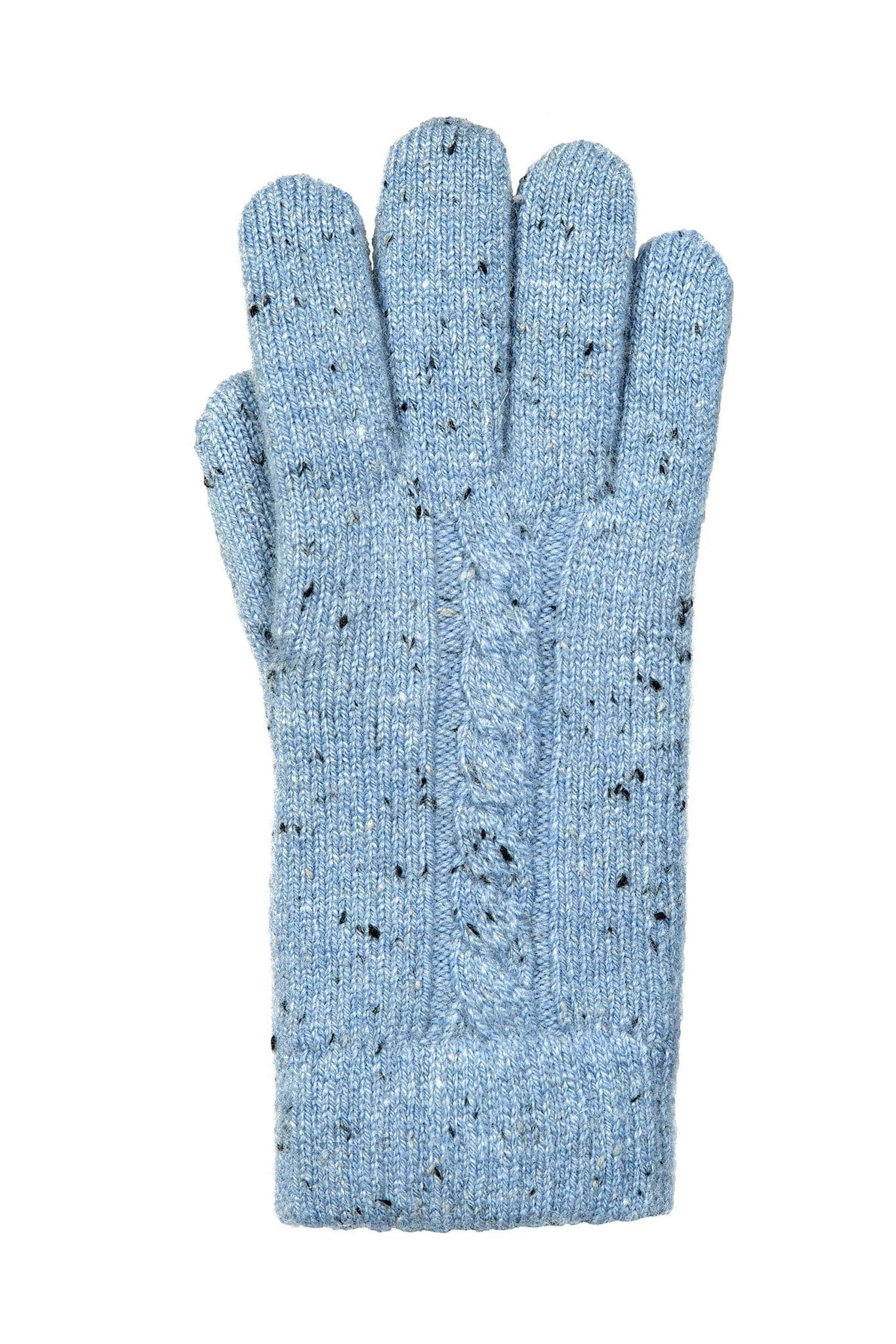 Dents Cable Knit Marl Gloves - Cornflower 6-3278_CORNFLOWER_OS