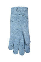 Dents Cable Knit Marl Gloves - Cornflower 6-3278_CORNFLOWER_OS