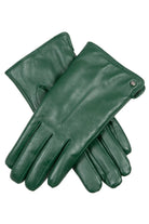 Dents Faux Fur-Lined Touchscreen Leather Gloves - Forest