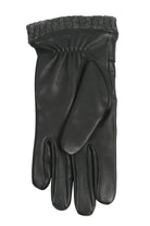 Dents Sherborne Leather Gloves with Stitch Detail - Black/Grey