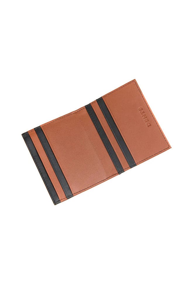 Dents Smooth Leather Card RFID Holder - Black/Highway Tan 23-5540_BLACKTAN_OS