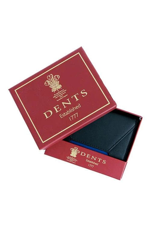 Dents Smooth Leather Card RFID Holder - Black/Royal Blue 23-5540_BLACKROYAL_OS