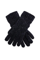 Dents Womens Lace Knit Marl Gloves - Navy 6-3231_NAVY_OS