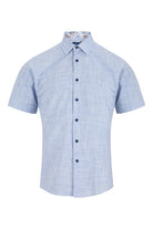 Drifter Giovanni Regular Fit Short Sleeve Shirt - Light Blue