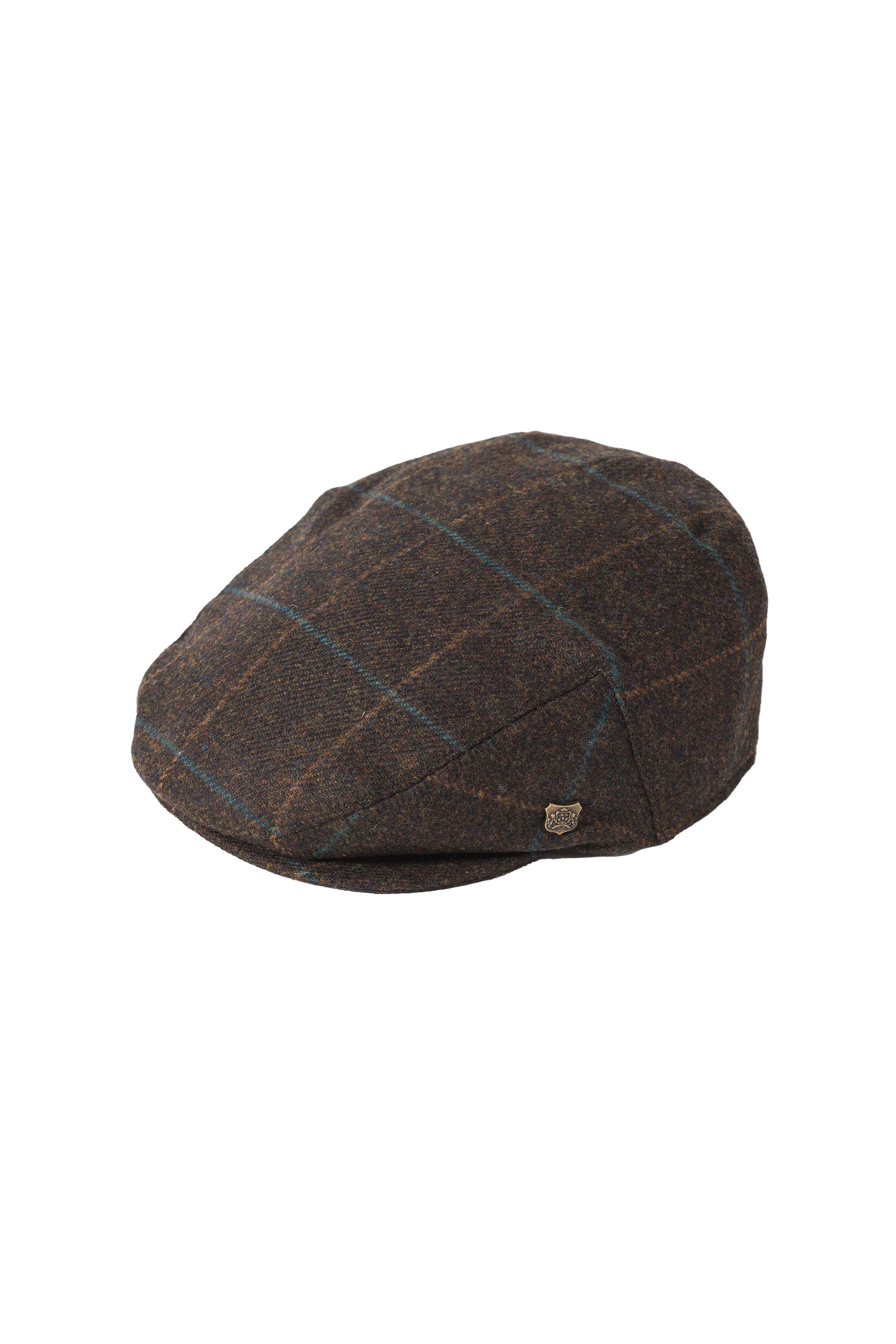 Failsworth Cambridge Tweed British Wool Flat Cap - Brown/Multi