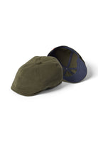 Failsworth Hudson Cotton Canvas Newsboy Cap - Khaki/Navy