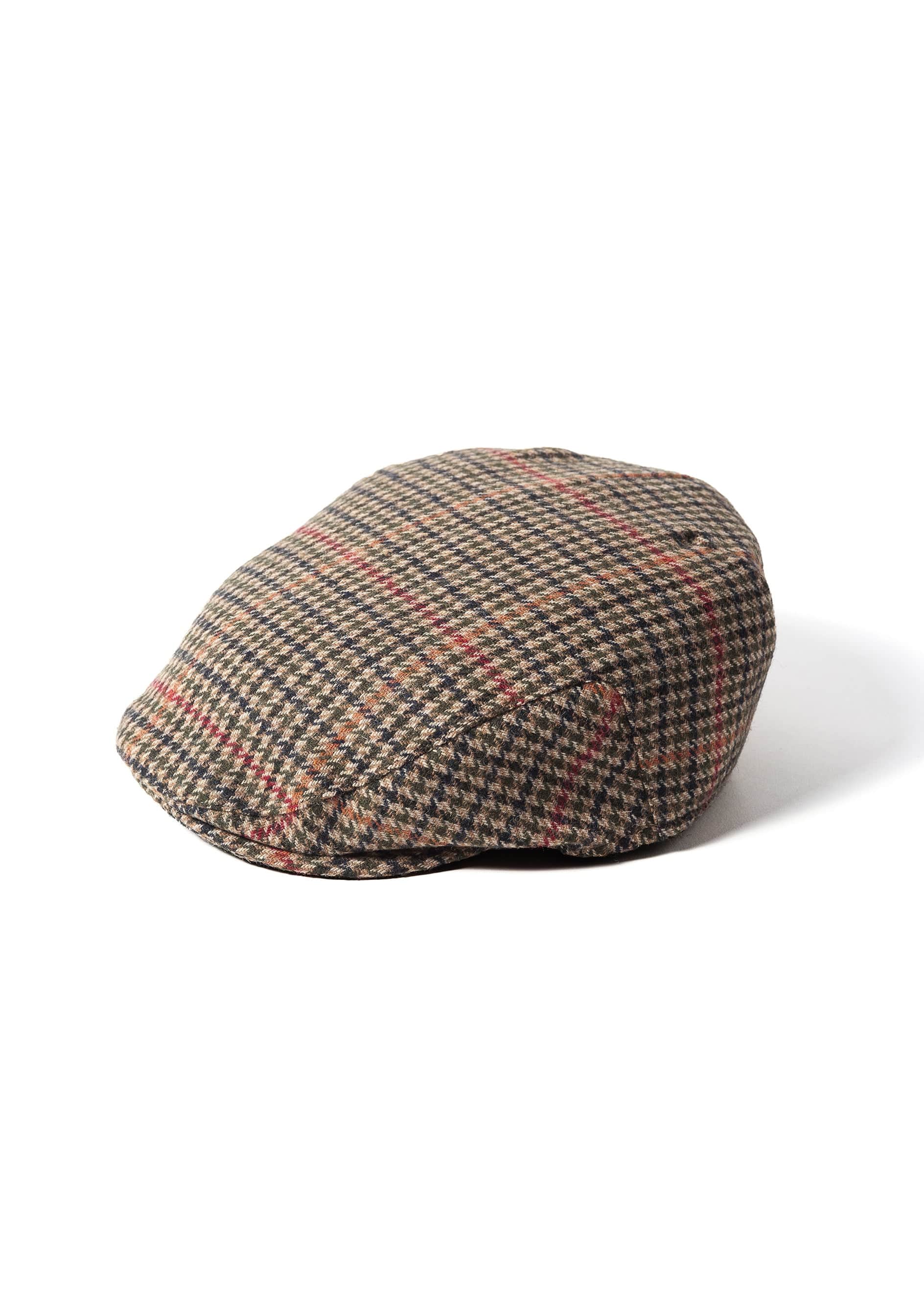 Failsworth Norwich Large Check Tweed Flat Cap - Multi