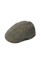 Failsworth Stornoway Harris Tweed Flat Cap - Green/Blue