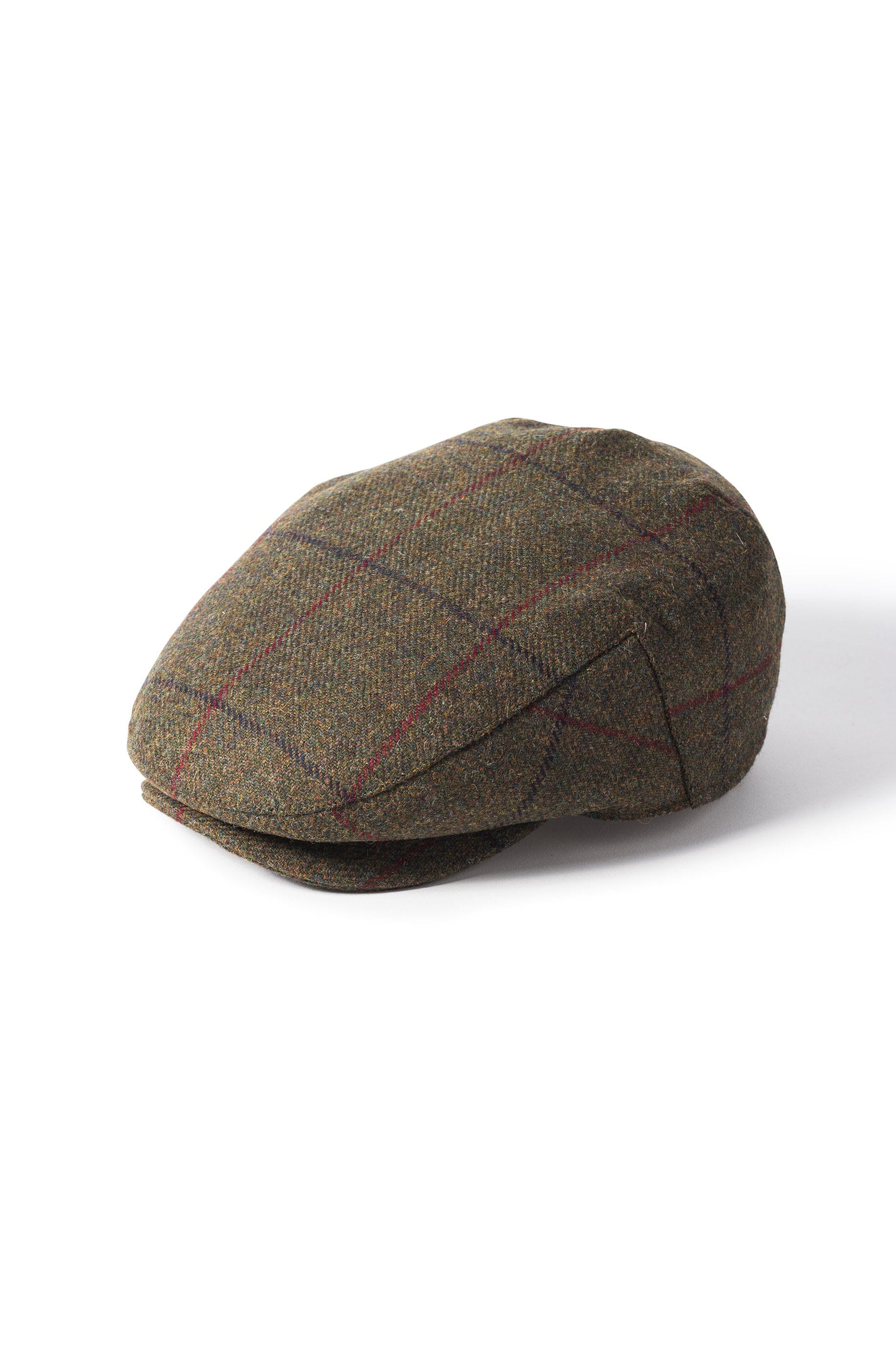 Failsworth Tweed Porelle Waterproof Cap - Green/Red